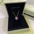 VCA Clover    Pink Mop Necklace