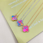 VCA Clover    Pink Mop Necklace