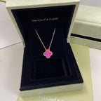 VCA Clover    Pink Mop Necklace