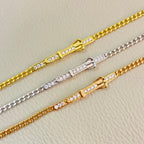 Hermes Diamond-Encrusted Buckle Belt Open Bracelet