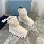 PRA 25s Boots White With Fur Soft Cowhide 454751