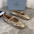 Pra 26s Ballerinas Gold Leather 635151