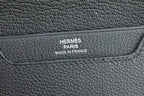 HM R.M.SCard Holder Black Togo Leather 284476