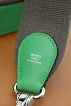 HM Berline Bag 28cm Green Calfskin 284547 (Production time: 25 days)