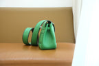 HM Berline Bag 28cm Green Calfskin 284547 (Production time: 25 days)