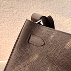 HM So Kelly Shoulder Bag 22cm Etoupe Cowhide 284532