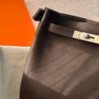 HM So Kelly Shoulder Bag 22cm Etoupe Cowhide 284532