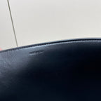 MEDIUM 28 LOUISE BAG IN BLACK SMOOTH CALFSKIN
