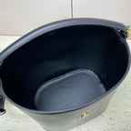MEDIUM 28 LOUISE BAG IN BLACK SMOOTH CALFSKIN