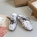 Miu x NB 530 SL Mules White Leather 642518