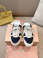 Miu x NB 530 SL Mules Black Grey Mesh Suede 642507