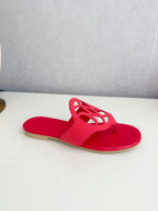 HM 26ss Pig-Nose Slipper Red Leather 605907