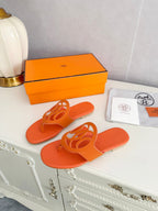 HM Mage Sandal Orange Lambskin 605908