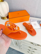 HM Mage Sandal Orange Lambskin 605908