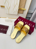 GG 2026 Early Spring Mule Gold Sheepskin 688517