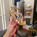 Jimmy 26s High Heeled Sandals 100 Gold Lambskin 596327