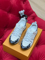 LV Run Away Trainer 60mm White Calfskin