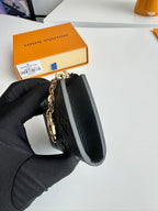 LV Noa Key Holder Black Monogram Calfskin 221549
