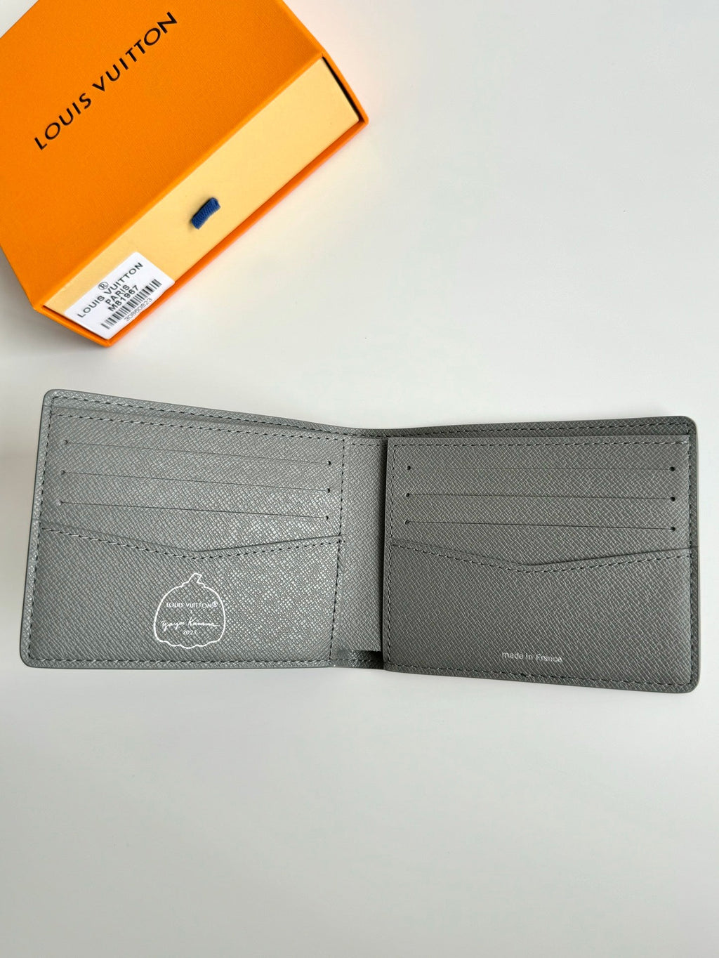 LV x YK Pumpkins Slender Wallet Monogram Eclipse Canvas 221437