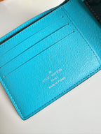 LV Multiple Wallet Turquoise Monogram Eclipse Canvas 221448