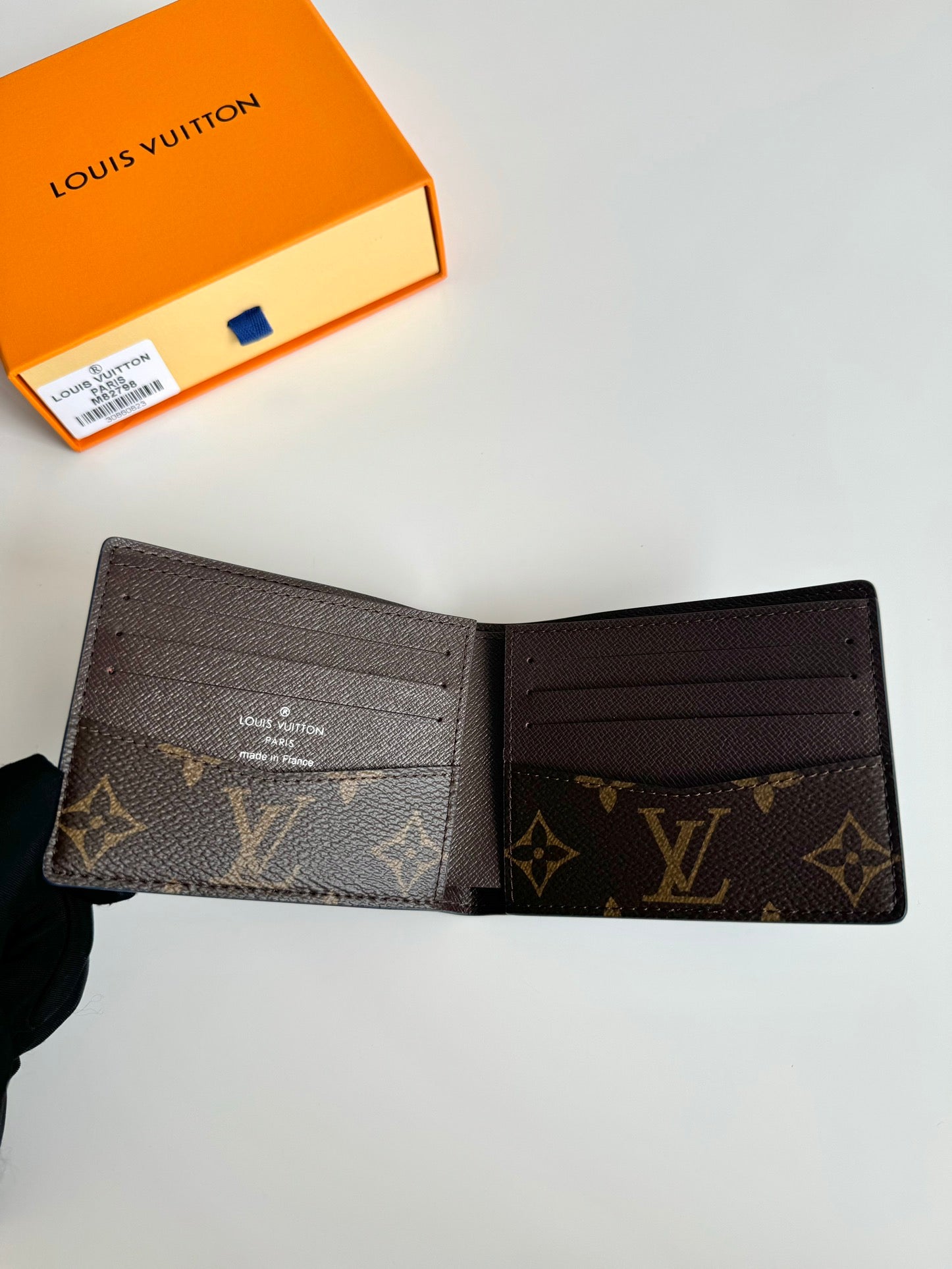 LV M82798 Multiple Wallet Blue Brown Monogram Canvas 221260