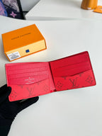 LV M82798 Multiple Wallet Green Red Monogram Canvas 221262