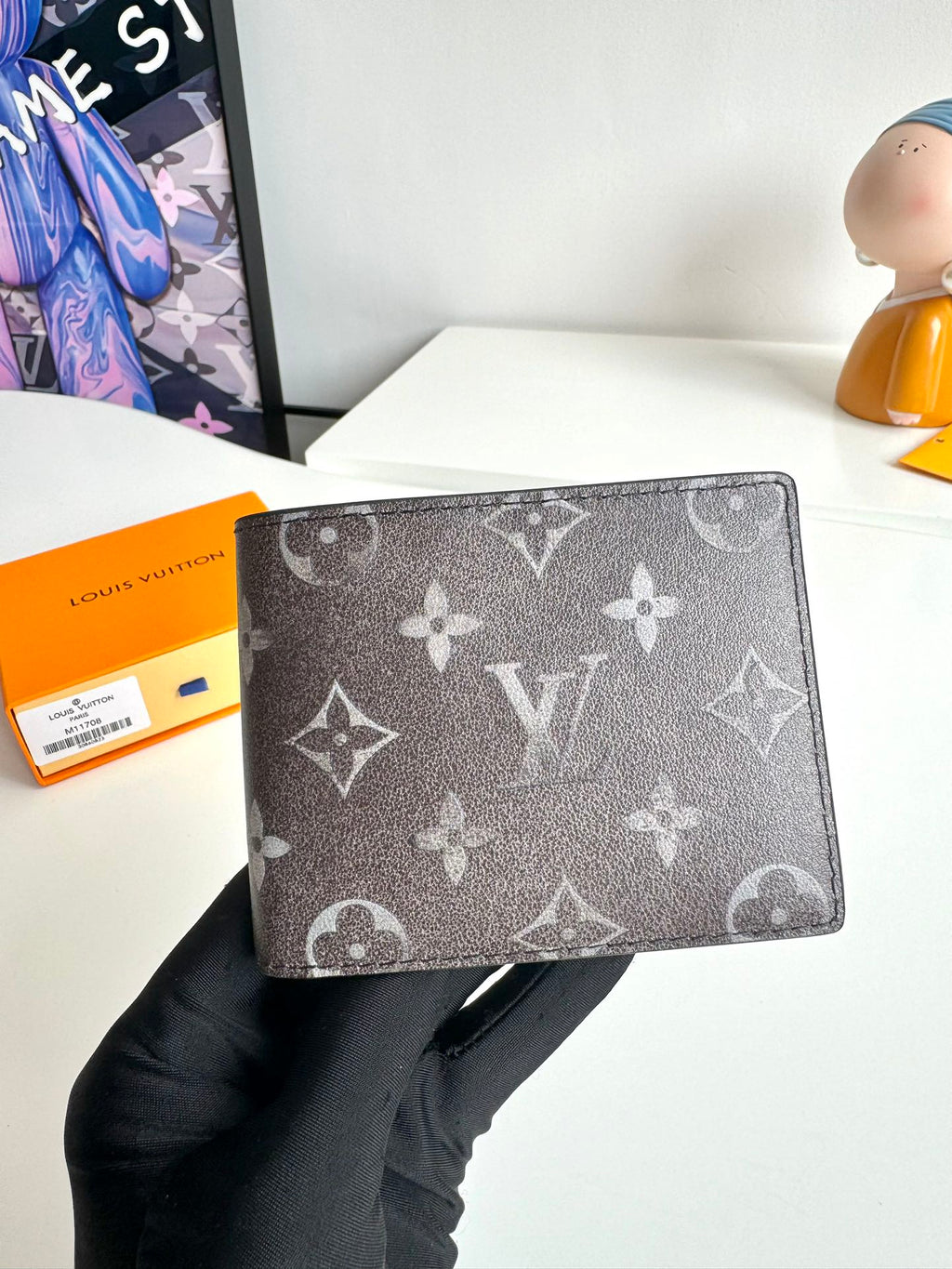 LV Autres Cuirs Slender Wallet Faded Monogram Leather 221268