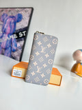 LV Zipper Wallet Trianon Gray Monogram Canvas GHW 221280