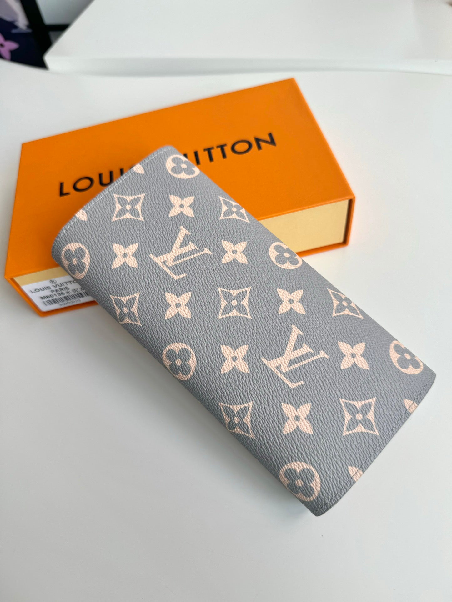 LV Emilie wallet Trianon Gray Monogram Canvas GHW 221283