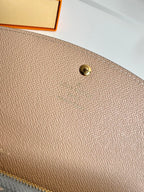 LV Emilie wallet Trianon Gray Monogram Canvas GHW 221283