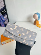 LV Emilie wallet Trianon Gray Monogram Canvas GHW 221283