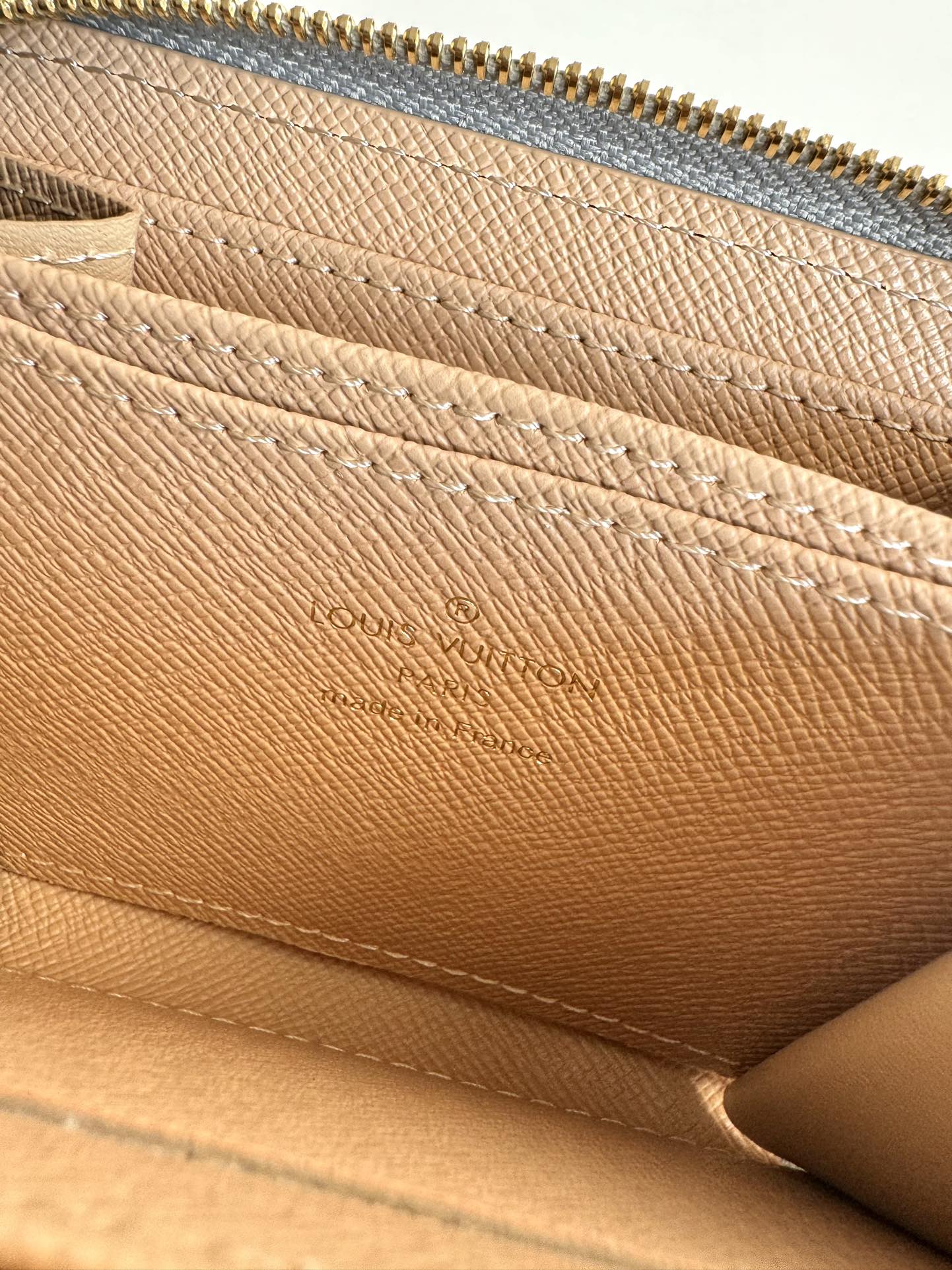 LV Zipper Coin Purse Trianon Gray Monogram Canvas GHW 221285