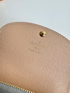 LV 24 Rosalie Coin Purse Trianon Gray Canvas GHW 221287