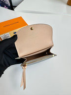 LV 24 Rosalie Coin Purse Trianon Gray Canvas GHW 221287