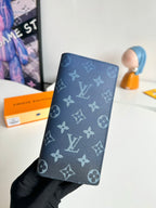 LV Brazza Navy Blue Monogram Gradient Canvas 221312