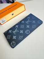 LV Brazza Navy Blue Monogram Gradient Canvas 221312