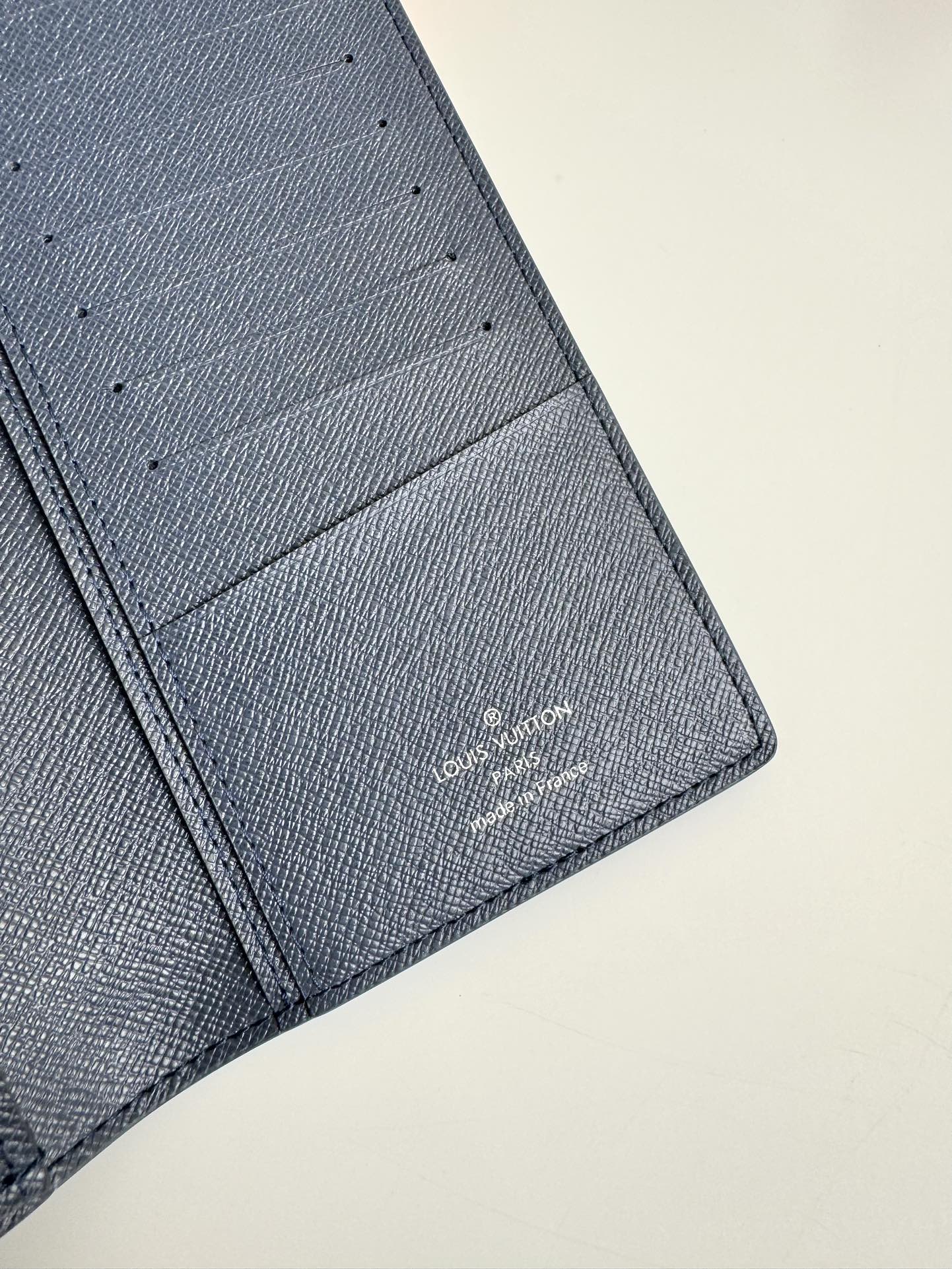 LV Brazza Navy Blue Monogram Gradient Canvas 221312