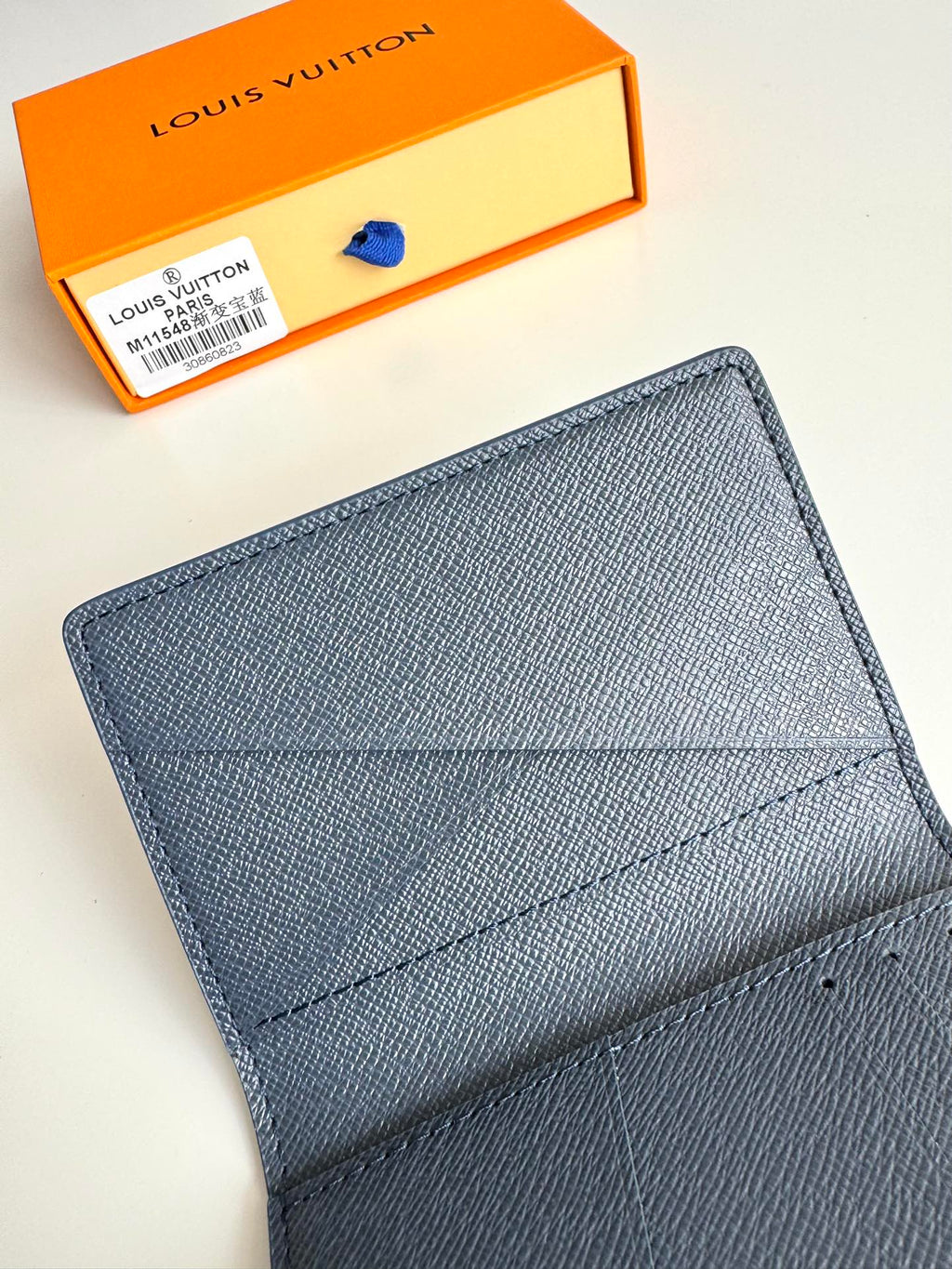 LV Pocket Organizer Navy Blue Monogram Gradient Canvas 221314