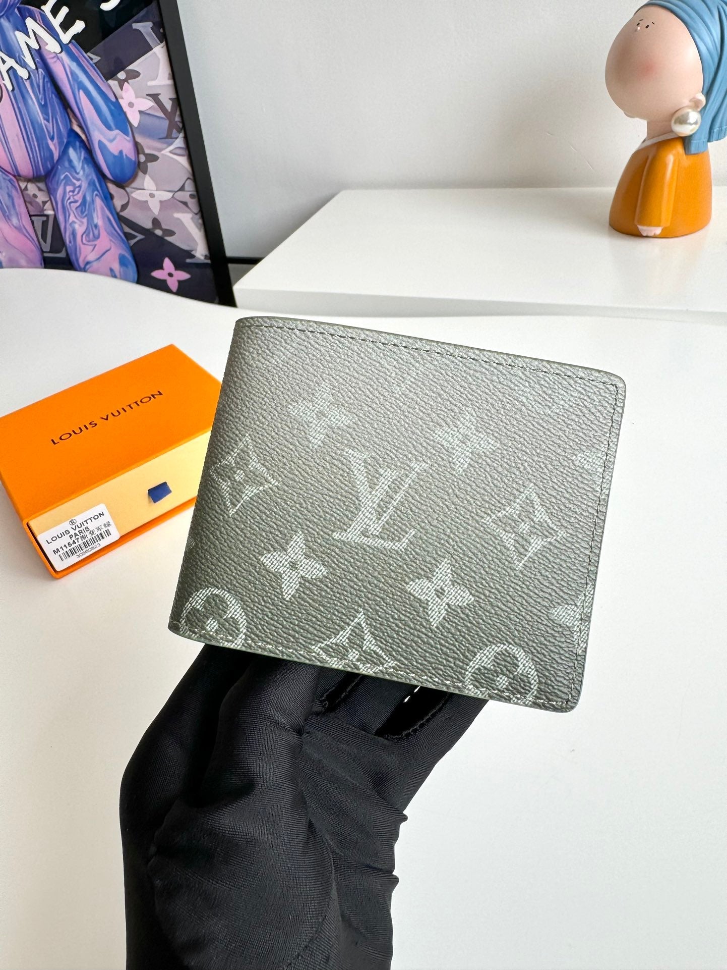 LV Multiple Wallet Green Monogram Gradient Canvas 221316