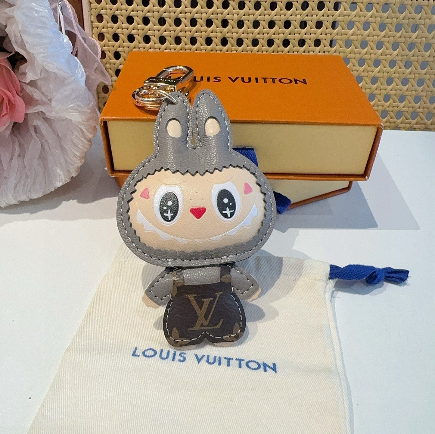 LV Brown Labubu Charm