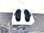 Celine 25 Eve Triomphe Ballet Flat Blue Velvet 547726