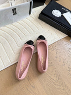 CC 25C Ballet Flat Two-tone Patent Calfskin
