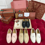 LP 25C Summer Charms Walk Loafer Plum Flower Calfskin 212598
