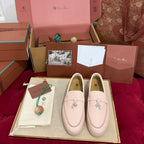 LP 25C Summer Charms Walk Loafer Plum Flower Calfskin 212598