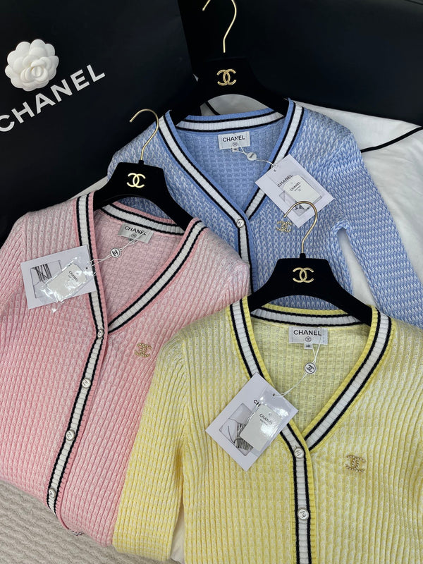 CC 25 V-neck Cardigan Wool Tencel Nylon