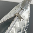 WALLACE 22 BAG SILVER METALIC CALFSKIN