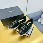 CC 25s Loafers Black Wool Leather 297815
