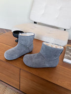UGG Classic Femme Mini Boots Grey Wool Suede 517910