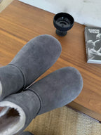 UGG Classic Femme Mini Boots Grey Wool Suede 517910