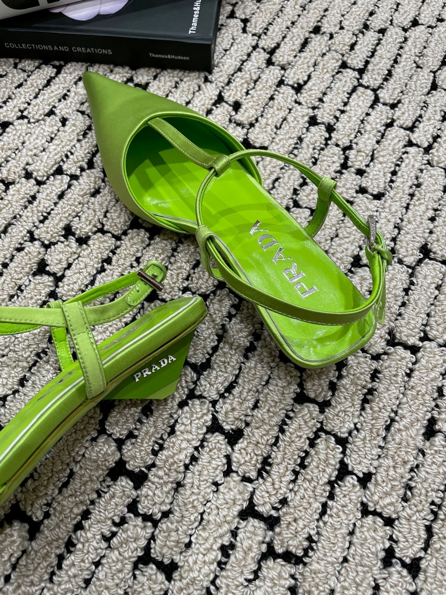 PRA SATIN SLINGBACK PUMPS CHARTRE